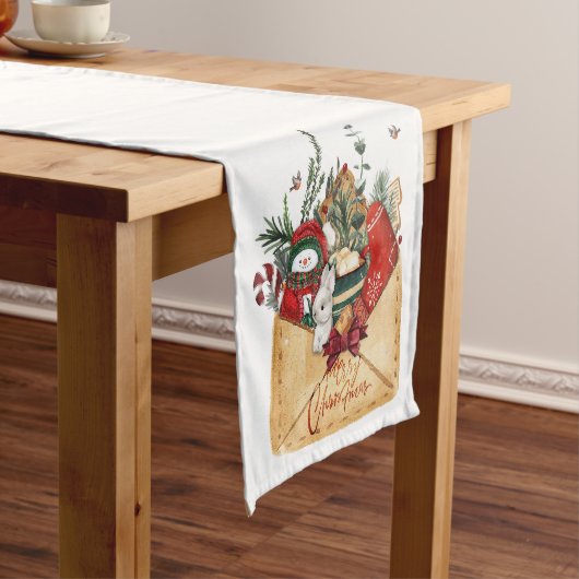 kerstenvelop korte tafelloper (Voorbeeld)