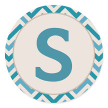 kerstenvelopstickers met monogram