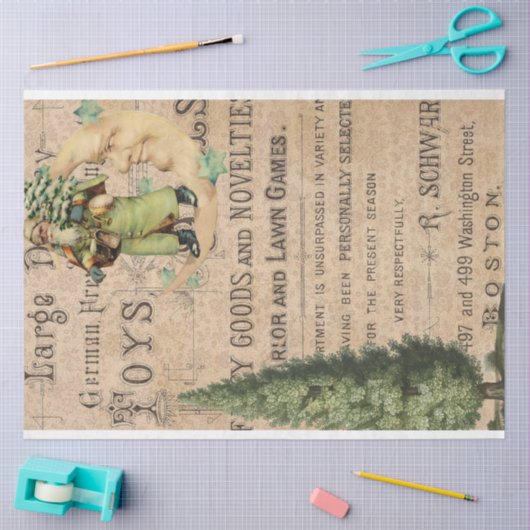 kerstephemera-meubelen tissuepapier (Craft)