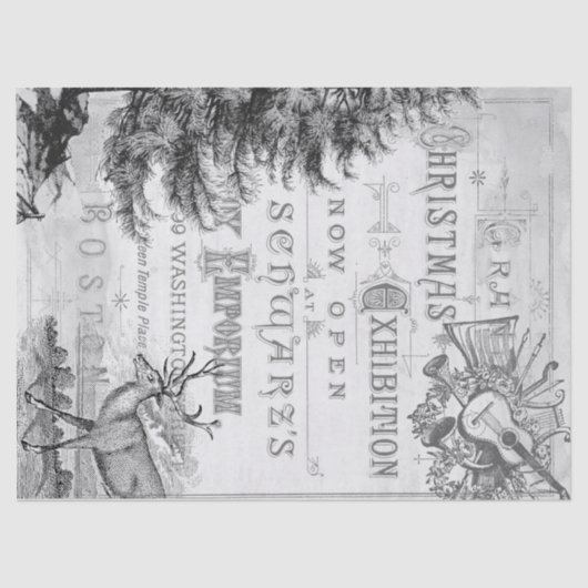 kerstephemera-ontvlechtingstocht tissuepapier (Voorkant)