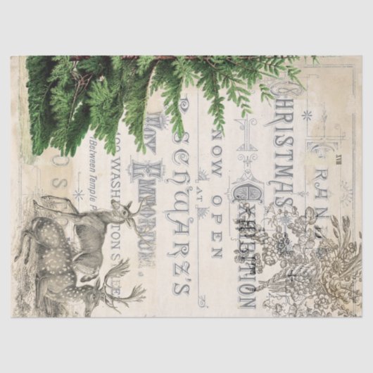 kerstephemera-ontvlechtingstocht tissuepapier (Voorkant)