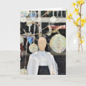 Kerstetalage winkelen Chelsea Londen VK Kaart (Gele Bloem)