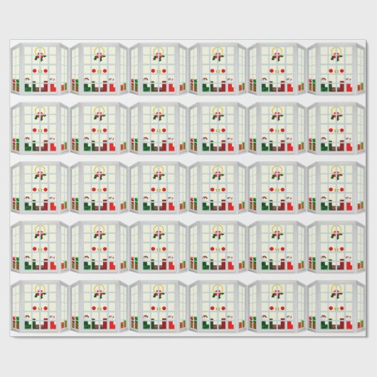 kerstetalagepapier cadeaupapier (Vlak)