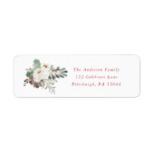 kerstetiket etiket (Voorkant)