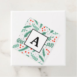 KerstEvergreen Boughs en Holly Berries Bedankjes Labels