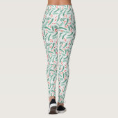 KerstEvergreen Boughs en Holly Berries Leggings (Achterkant)