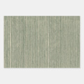 KerstEvergreen Branches Pinecone Bird Stripe Inpakpapier Vel (Voorkant 3)