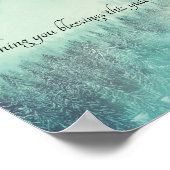 KerstEvergreen Forest Winter Solstice Poster (Hoek)