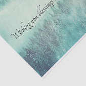 KerstEvergreen Forest Winter Solstice Tissuepapier (Detail)