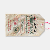 Kerstexpress speciale bezorging cadeaulabel (Voorkant (Horizontaal))