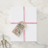 Kerstexpress speciale bezorging cadeaulabel (Met Touw)