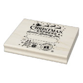 Kerstexpress speciale bezorging Kerstman Rubberstempel (Stempel)