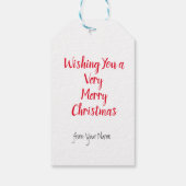 KerstExpress, speciale levering Cadeaulabel (Achterkant)