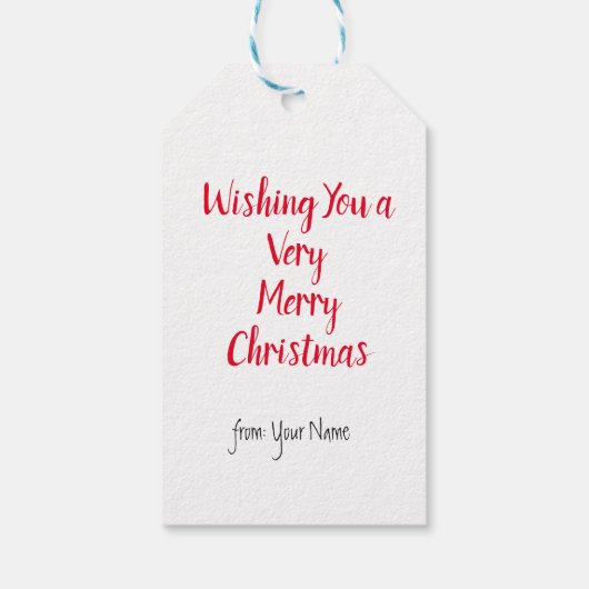 KerstExpress, speciale levering Cadeaulabel (Achterkant)