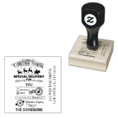 KerstExpress - Speciale levering - Santa Reinders Rubberstempel (Gestempeld)