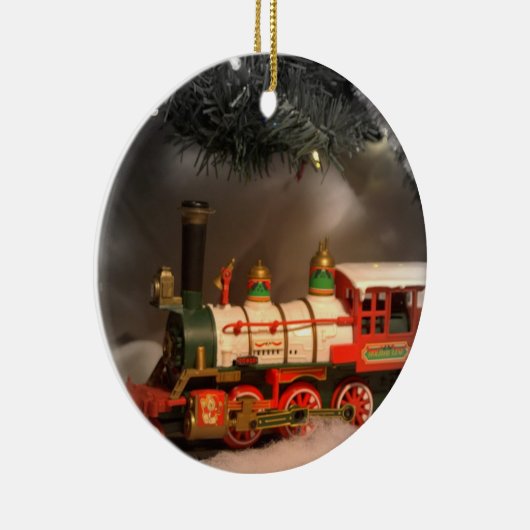 KerstExpress-trein Keramisch Ornament (Rechts)