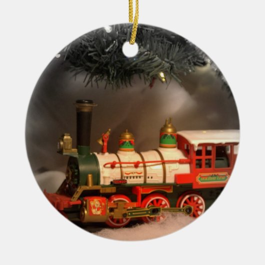KerstExpress-trein Keramisch Ornament (Voorkant)