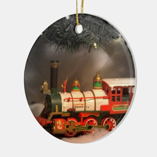 KerstExpress-trein Keramisch Ornament (Links)