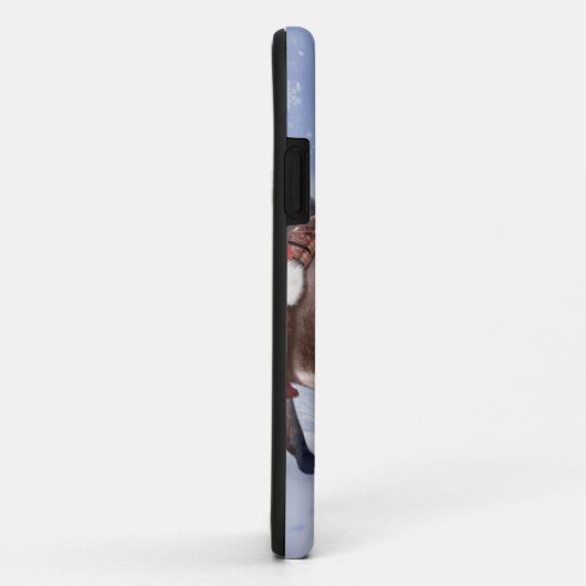 Kerstezel met een grappig rood pet Case-Mate iPhone case (Achterkant/rechts)