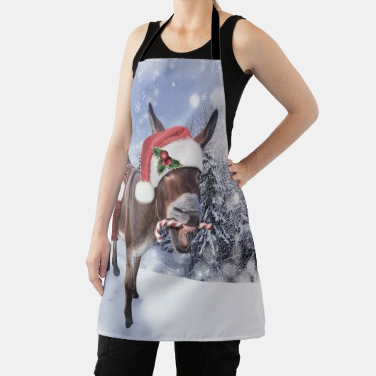 Kerstezel met een grappig rood pet schort (Insitu)