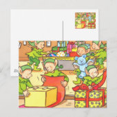 kerstfabriek feestdagenkaart (Voorkant / Achterkant)