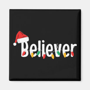 KerstFaith Believer Santa Claus Xmas lampjes Magneet