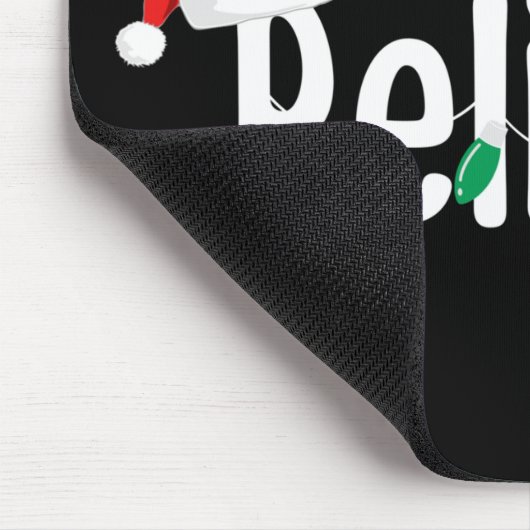 KerstFaith Believer | Santa Claus Xmas lampjes Muismat (Hoek)