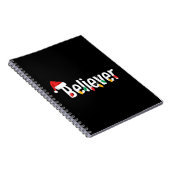 KerstFaith Believer | Santa Claus Xmas lampjes Notitieboek (Rechterzijde)