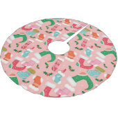 Kerstfalalala roze - Voorlopers Kerstboom Rok (Gekanteld)