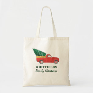Kerstfamilie Aangepaste neef-bemanning Tote Bag
