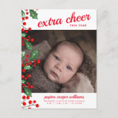 KERSTFAMILIE AANKONDIGING | Kerstvreugde (Voorkant)