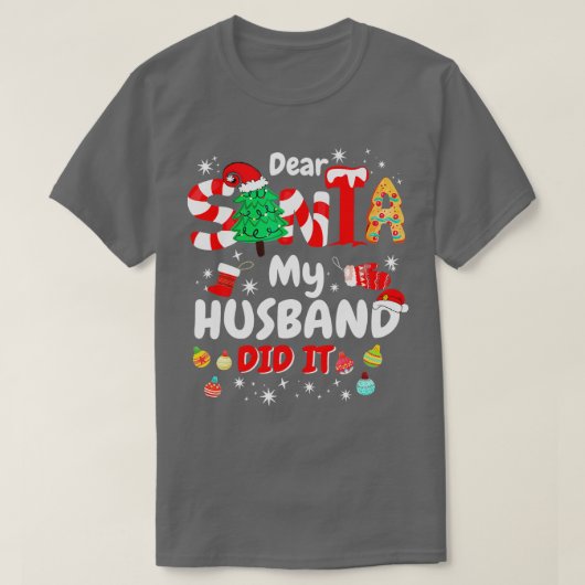 Kerstfamilie Beste kerstman Mijn zuster deed het 1 T-shirt (Design voorkant)