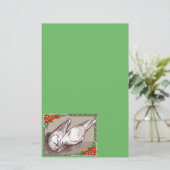 Kerstfamilie Briefpapier (Staand voorkant)