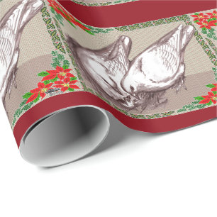 Kerstfamilie Cadeaupapier