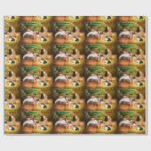 Kerstfamilie Cadeaupapier (Vlak)