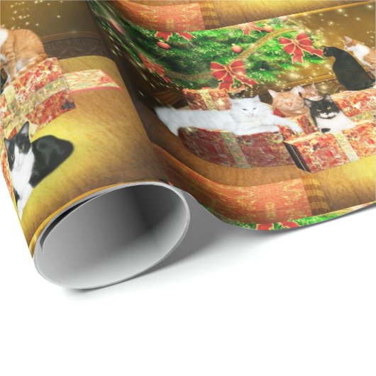 Kerstfamilie Cadeaupapier (Rol Hoek)