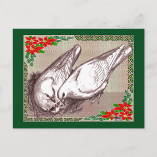 Kerstfamilie Feestdagenkaart