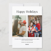 Kerstfamilie Feestdagenkaart (Achterkant)