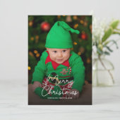 Kerstfamilie Feestdagenkaart (Staand voorkant)