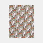 Kerstfamilie Fleece Deken (Voorkant)