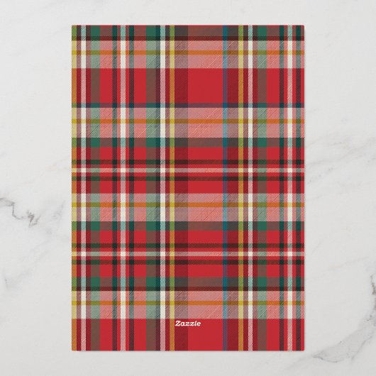 Kerstfamilie Foto collage Pset Rustic Silver Folie Feestdagenkaart (Achterkant)