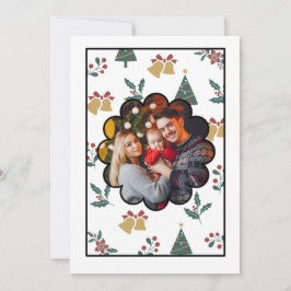 Kerstfamilie Foto Editable Holiday Card Feestdagenkaart