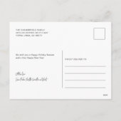 Kerstfamilie Foto Festive Modern Feestdagenkaart (Achterkant)