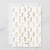 Kerstfamilie Foto Golden Rustic Classy Feestdagenkaart (Achterkant)