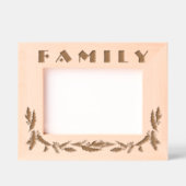 Kerstfamilie foto kader met gegraveerd ontwerp van (Voorkant)