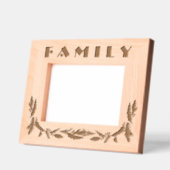 Kerstfamilie foto kader met gegraveerd ontwerp van (Links)