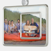 Kerstfamilie Foto Ornament (Links)