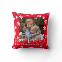 Kerstfamilie Foto: White Snowflake Red