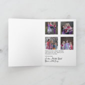 Kerstfamilie fotocollage-feestdag feestdagen kaart (Binnen)