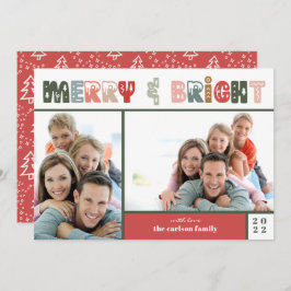 kerstfamilie foto's collage feestdagenkaart